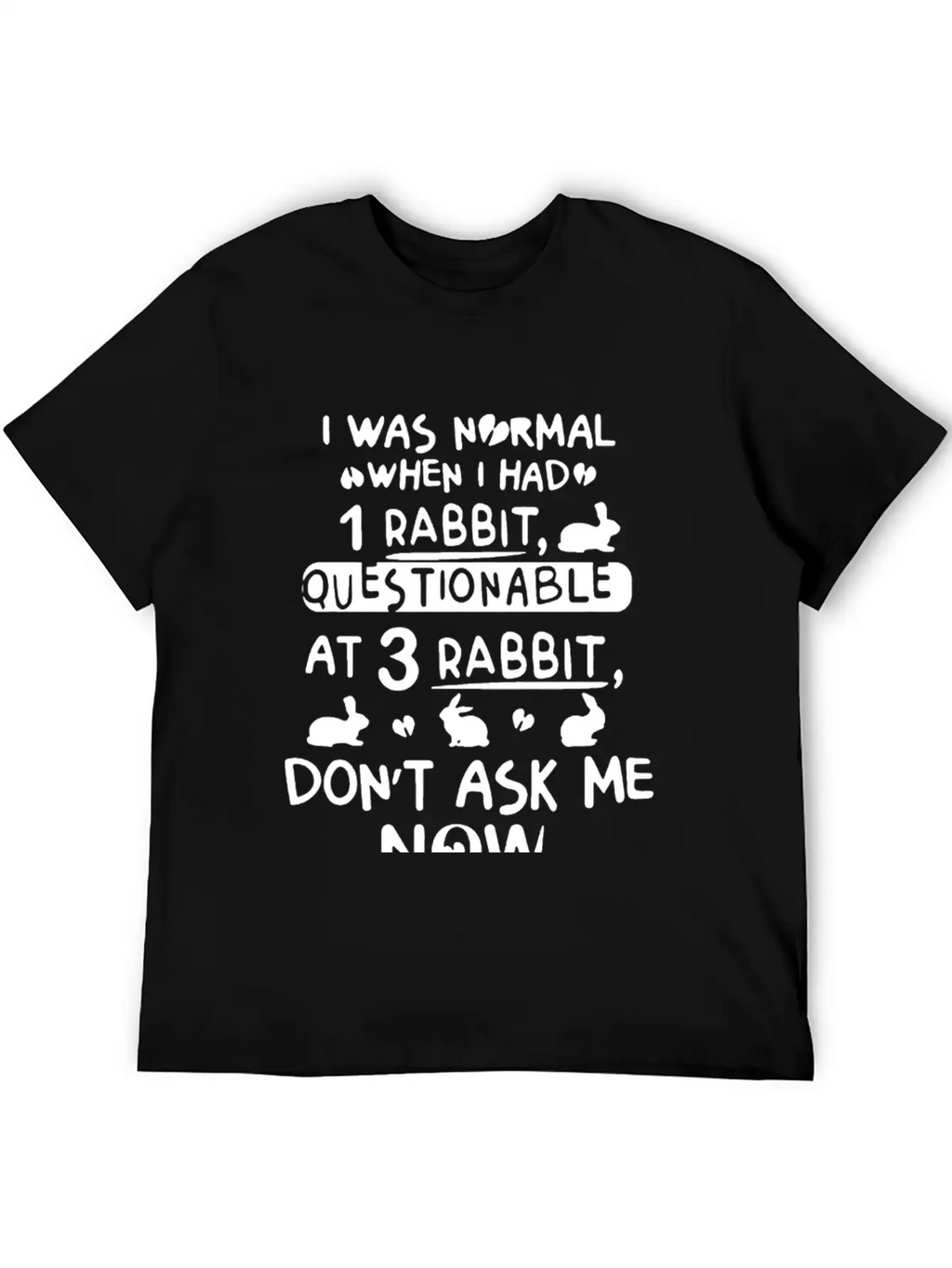 Rabbit Tee Shirt Timeless Short Sleeve Tee – Comfy And Minimalist Design