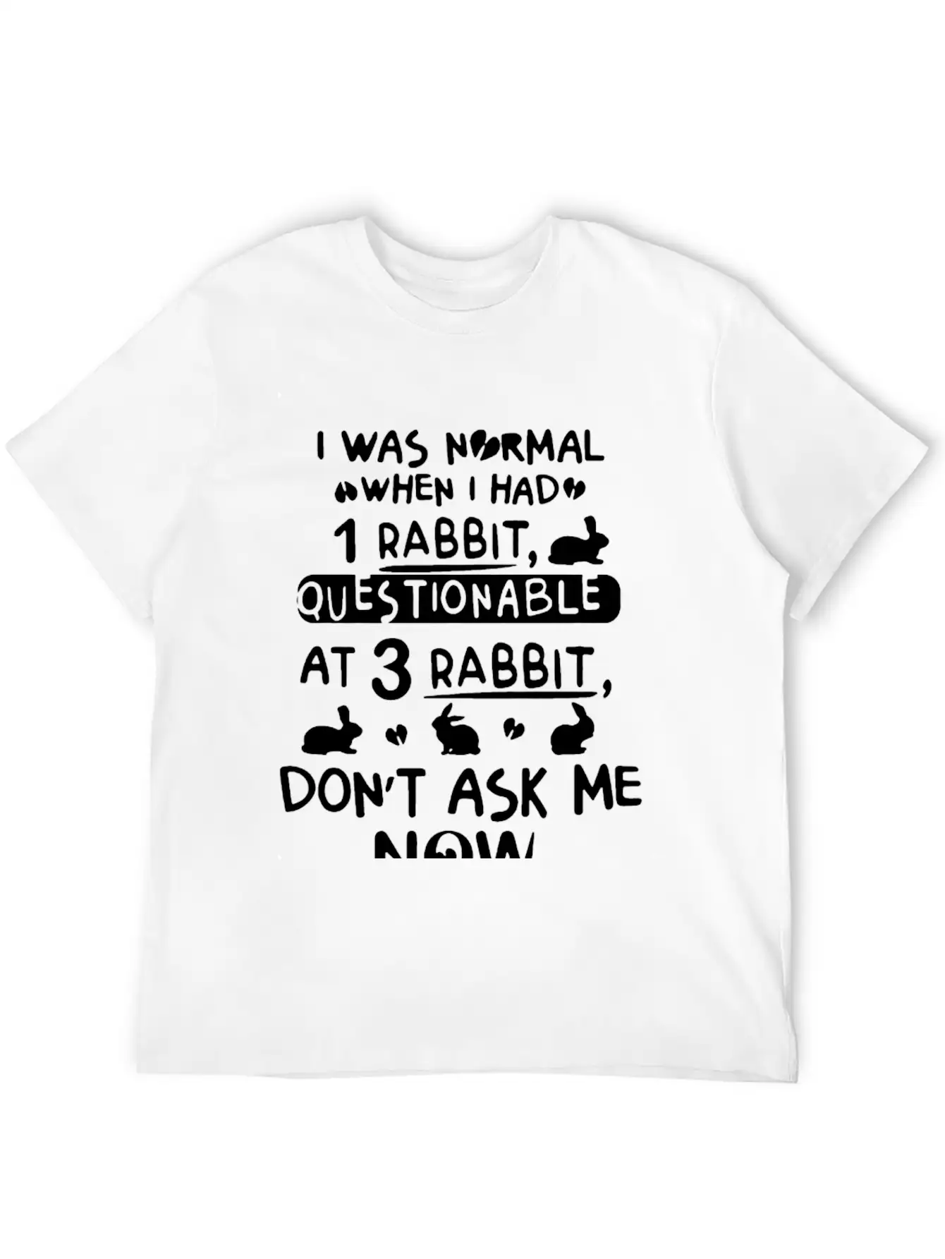 Rabbit Tee Shirt Timeless Short Sleeve Tee – Comfy And Minimalist Design