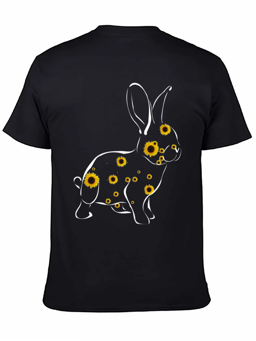 Rabbit With Sunflower Floral Rabbit Easter Bunny Timeless Short Sleeve Tee – Comfy And Minimalist Design