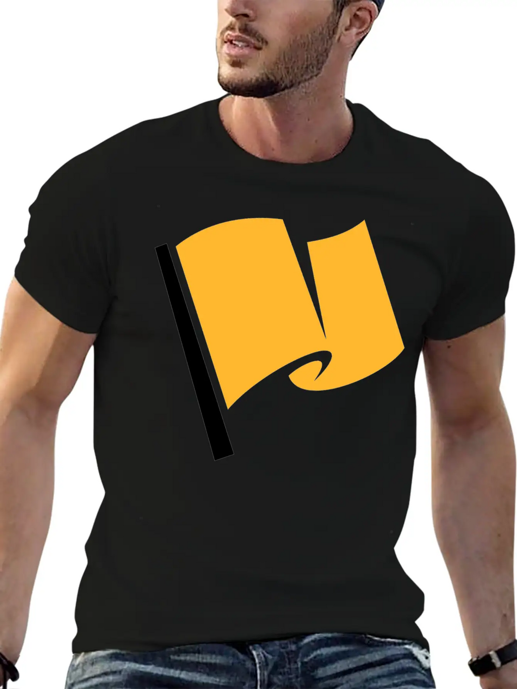 Racing Flag Yellow Classic Cotton Tee – Unisex Comfort For Any Season