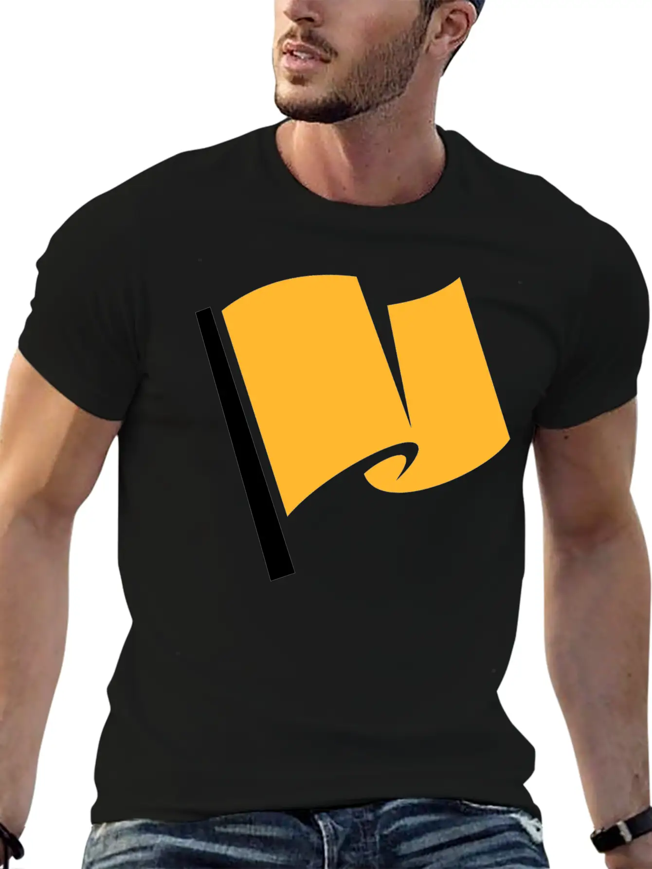Racing Flag Yellow Classic Cotton Tee – Unisex Comfort For Any Season
