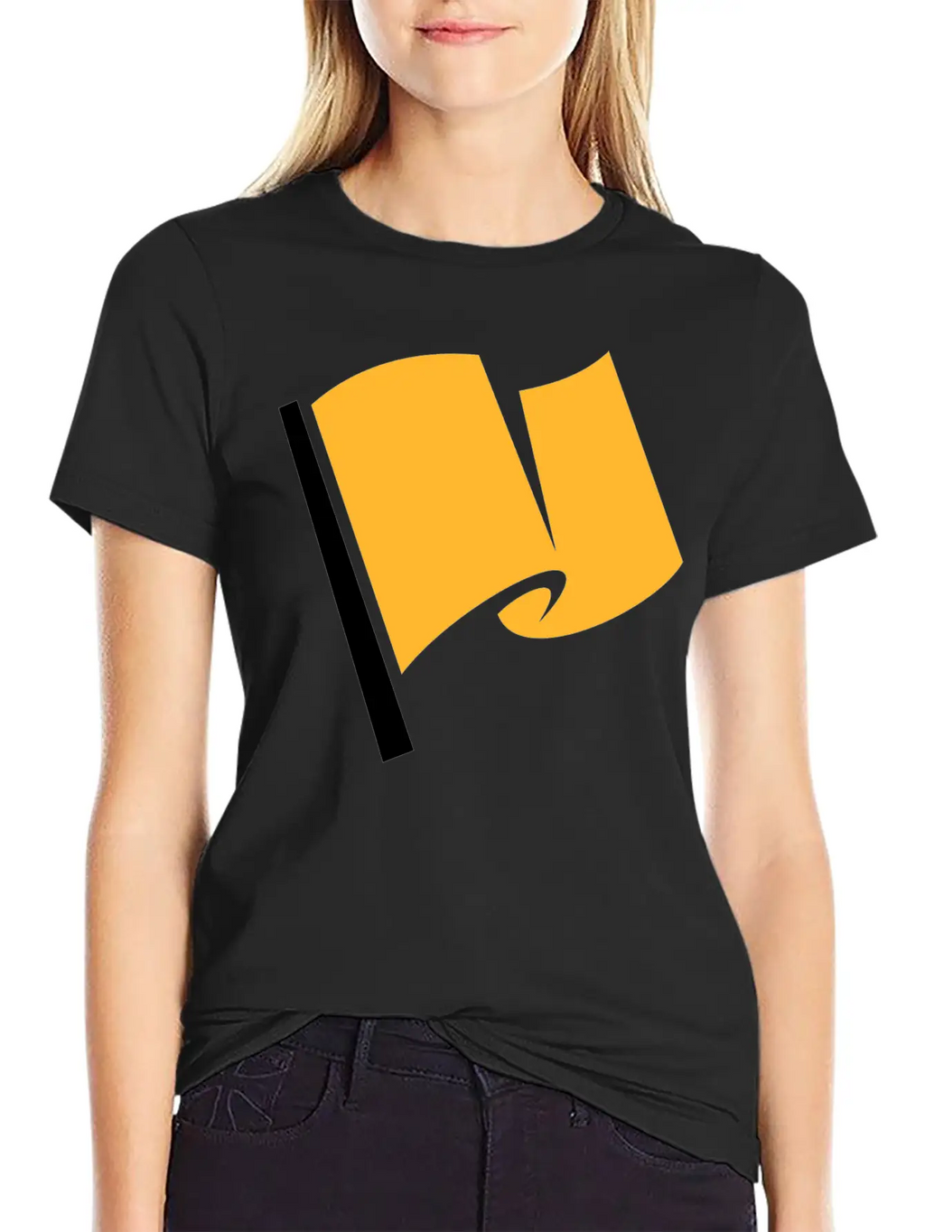 Racing Flag Yellow Classic Cotton Tee – Unisex Comfort For Any Season
