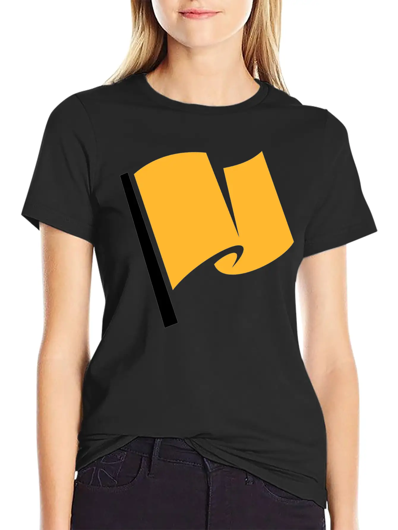 Racing Flag Yellow Classic Cotton Tee – Unisex Comfort For Any Season