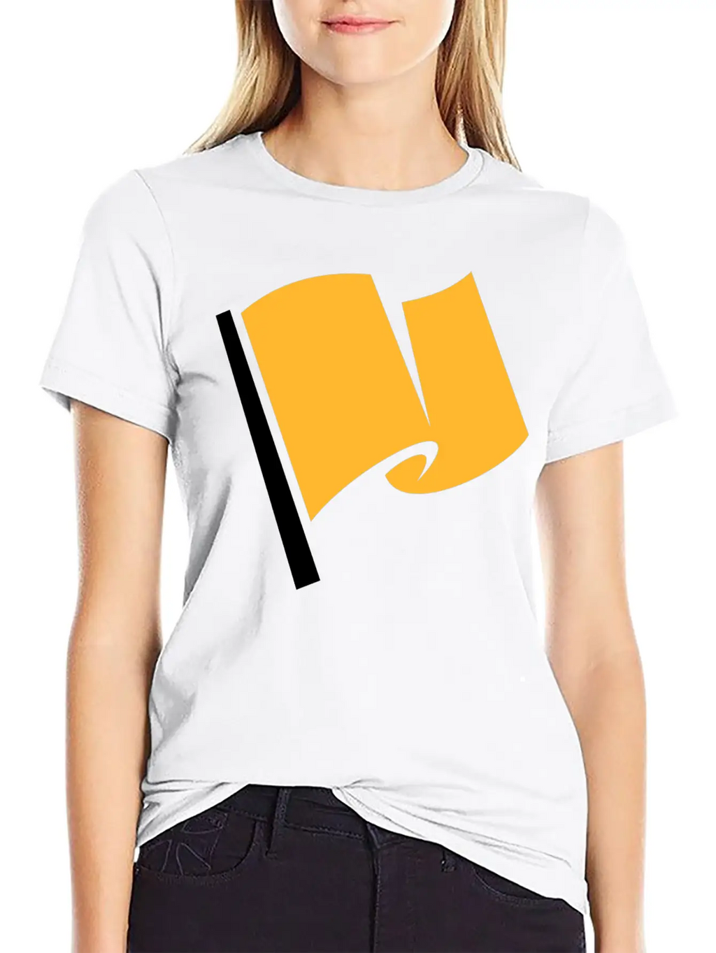 Racing Flag Yellow Classic Cotton Tee – Unisex Comfort For Any Season