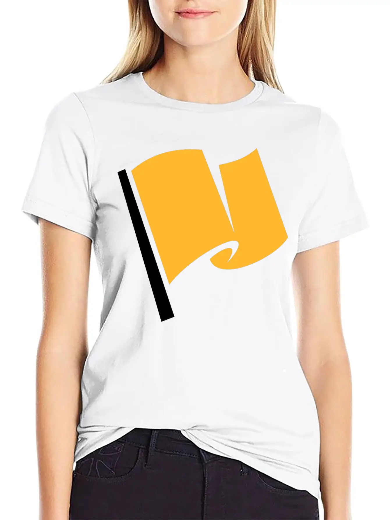 Racing Flag Yellow Classic Cotton Tee – Unisex Comfort For Any Season