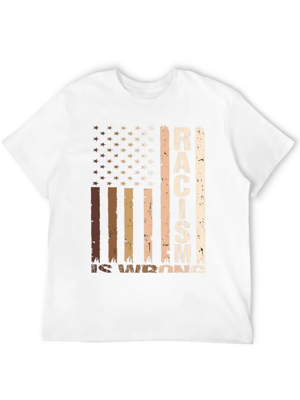 Racism Is Wrong Relaxed Everyday Tee – Lightweight And Durable Cotton