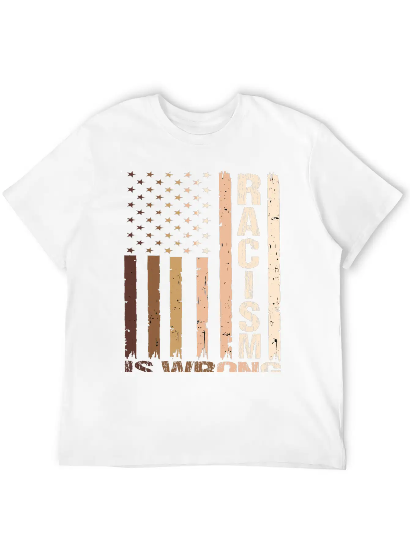 Racism Is Wrong Relaxed Everyday Tee – Lightweight And Durable Cotton