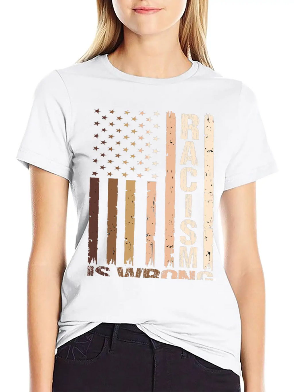 Racism Is Wrong Relaxed Everyday Tee – Lightweight And Durable Cotton