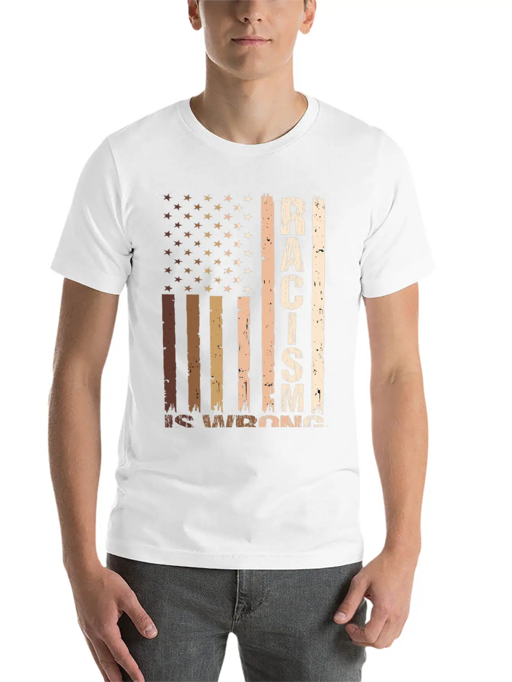 Racism Is Wrong Relaxed Everyday Tee – Lightweight And Durable Cotton