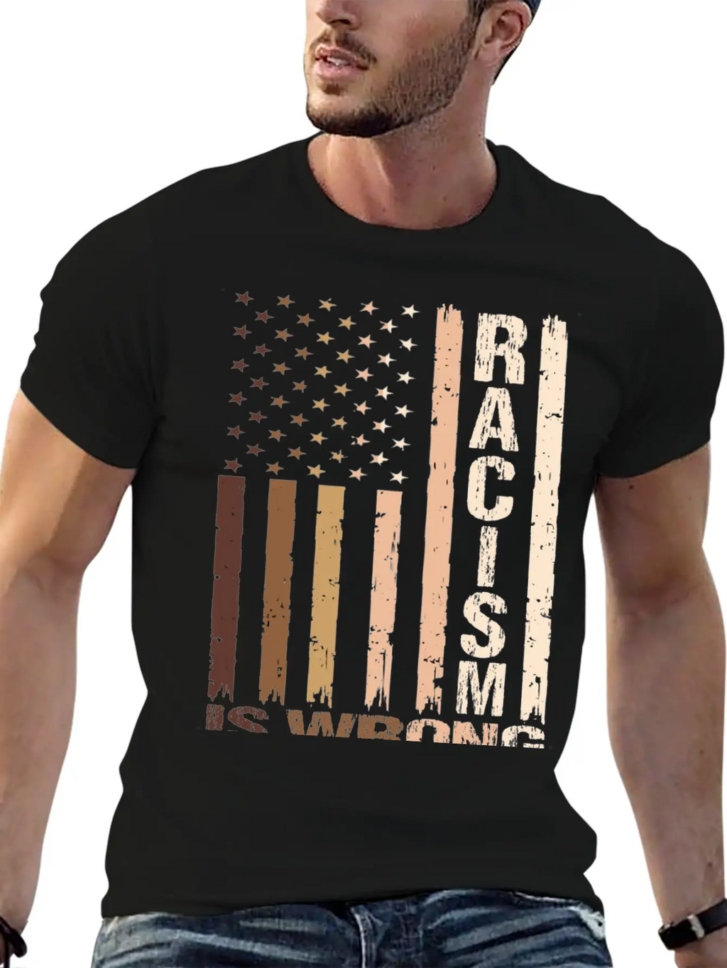 Racism Is Wrong Relaxed Everyday Tee – Lightweight And Durable Cotton
