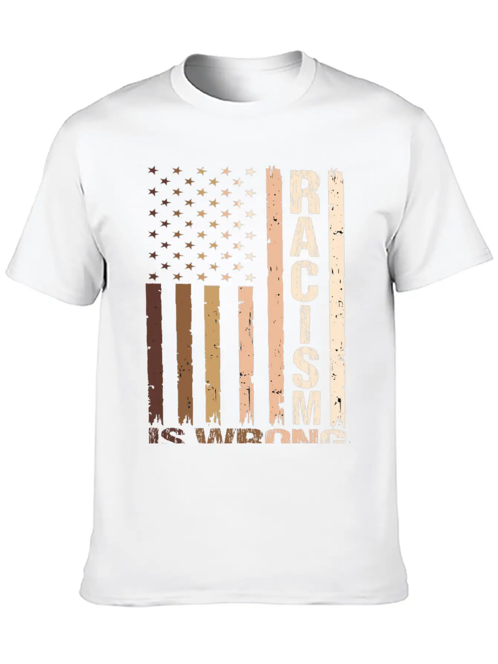 Racism Is Wrong Relaxed Everyday Tee – Lightweight And Durable Cotton