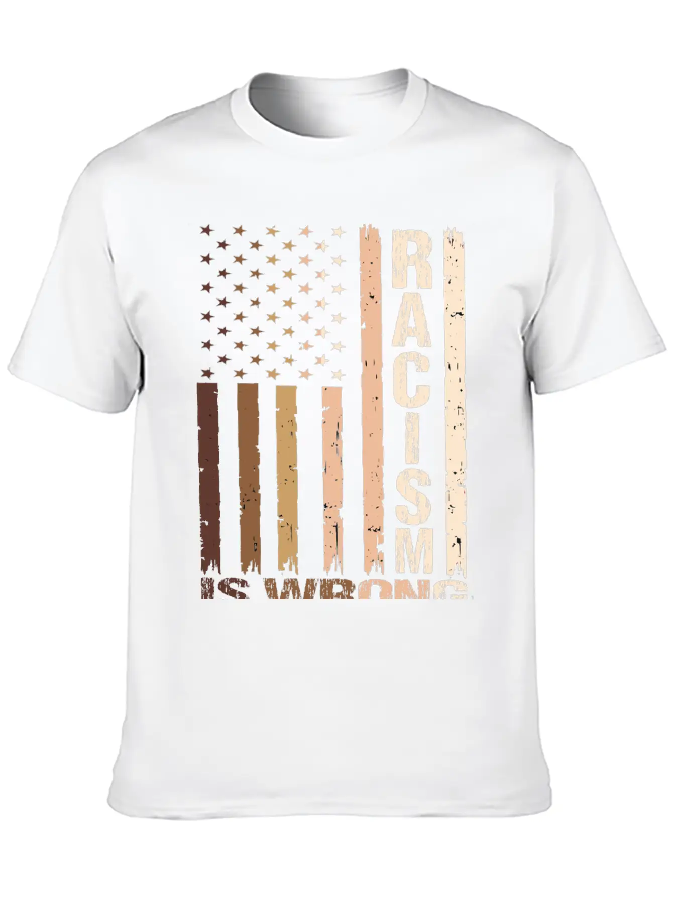 Racism Is Wrong Relaxed Everyday Tee – Lightweight And Durable Cotton