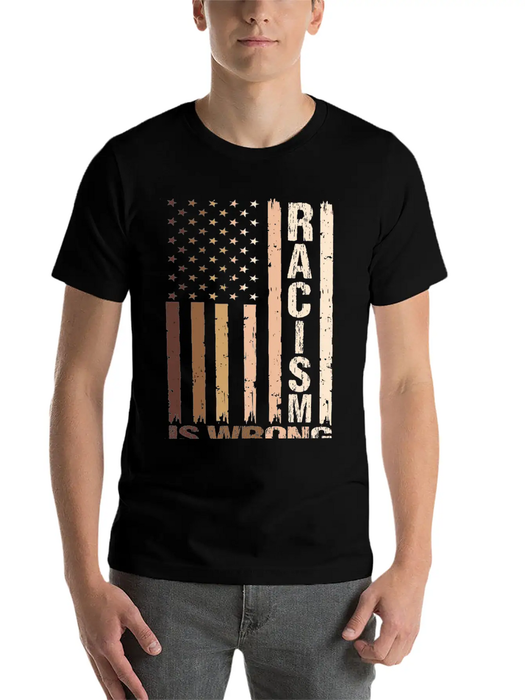 Racism Is Wrong Relaxed Everyday Tee – Lightweight And Durable Cotton