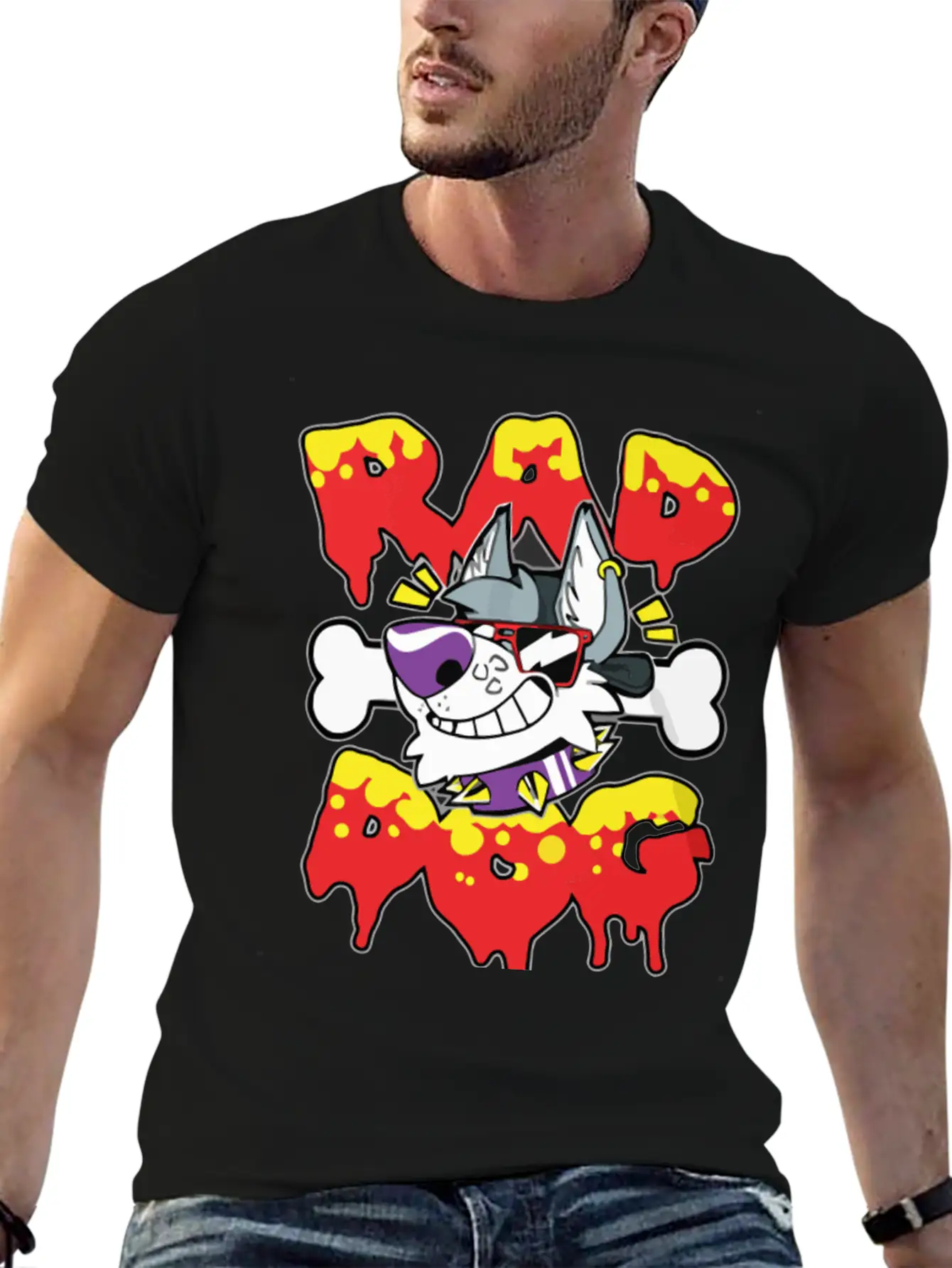 RAD DOG Breathable Graphic T-Shirt – Perfect For Casual Days