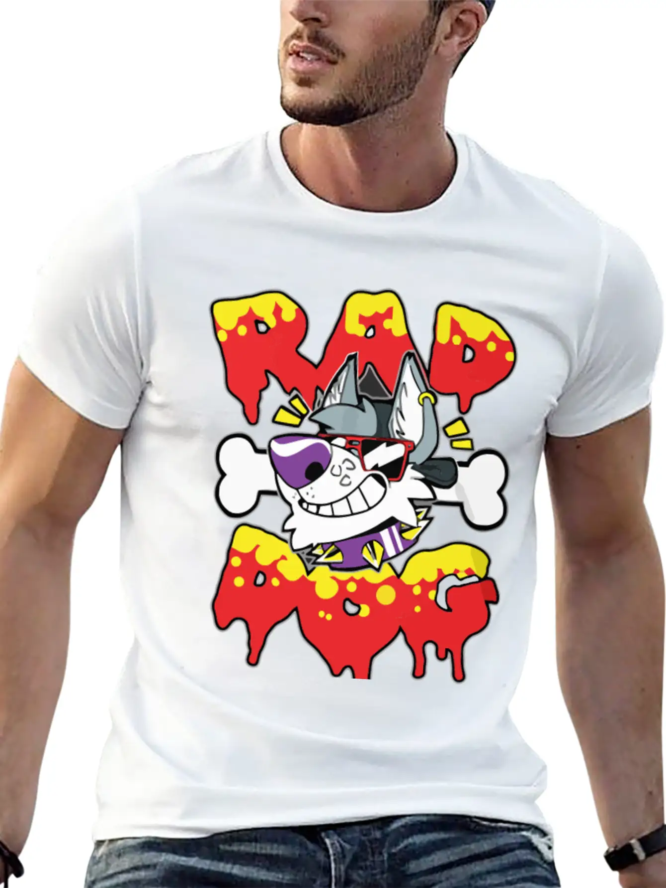 RAD DOG Breathable Graphic T-Shirt – Perfect For Casual Days
