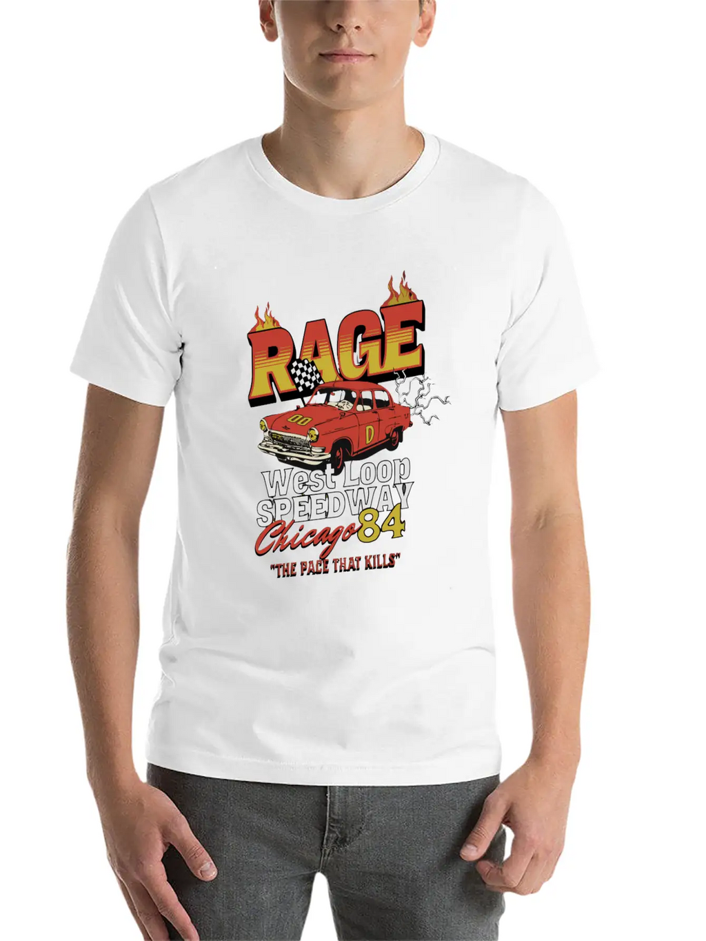 RAGE 84 Stylish Everyday T-Shirt – Unisex Basic Cotton Tee