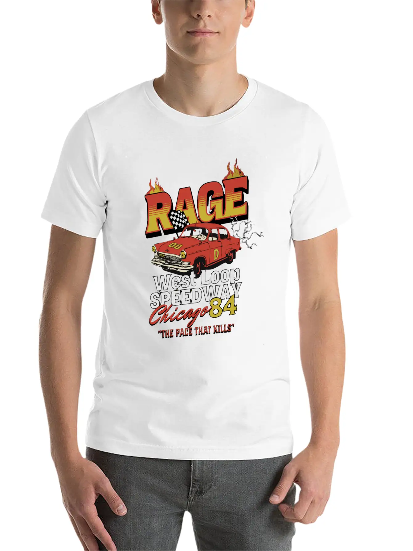 RAGE 84 Stylish Everyday T-Shirt – Unisex Basic Cotton Tee