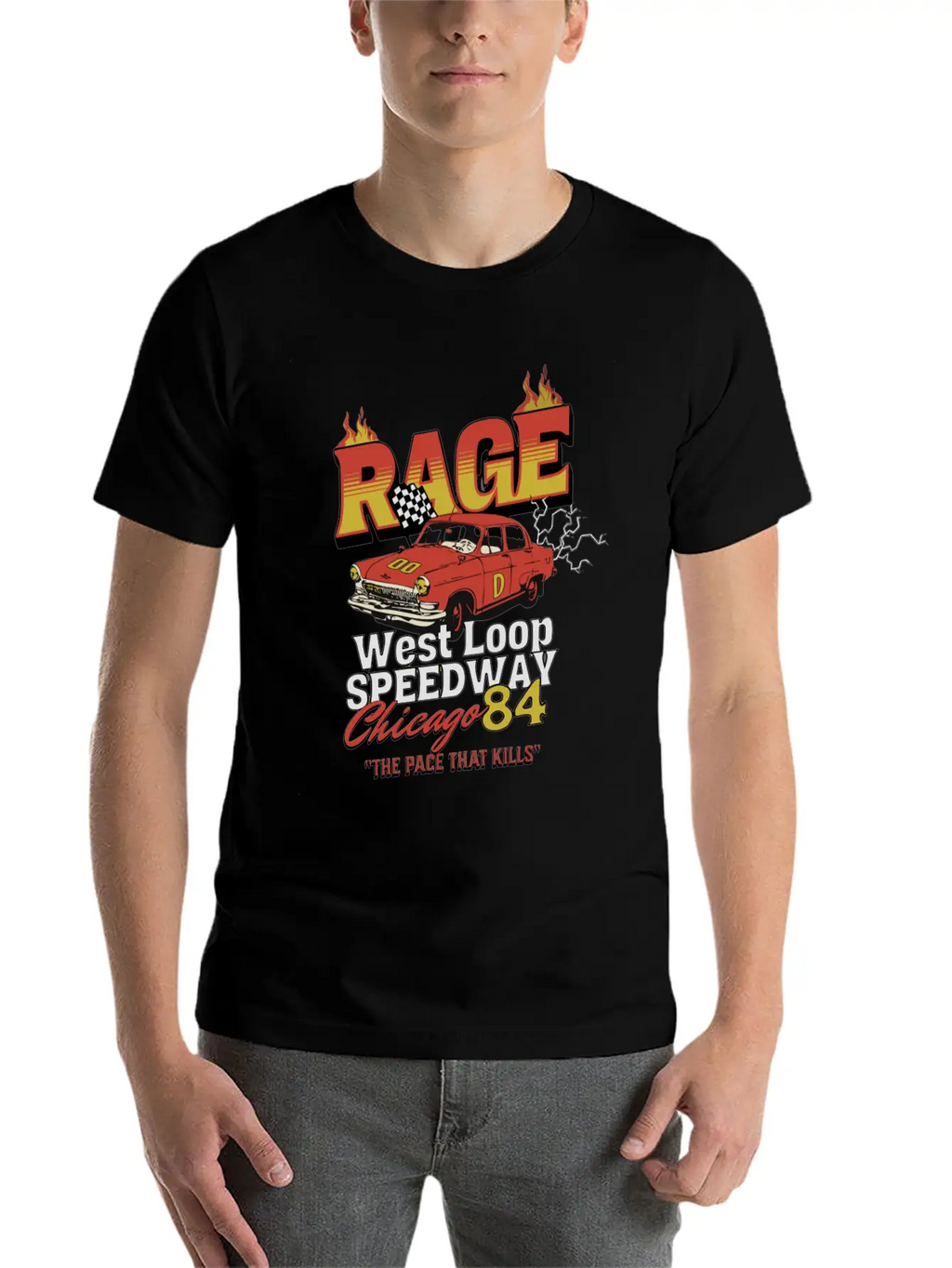 RAGE 84 Stylish Everyday T-Shirt – Unisex Basic Cotton Tee
