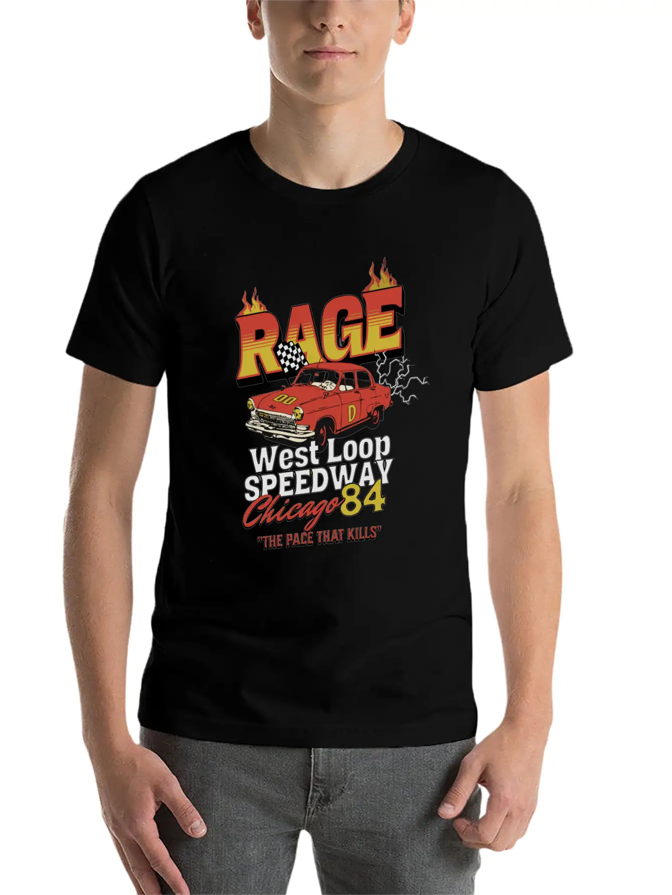 RAGE 84 Stylish Everyday T-Shirt – Unisex Basic Cotton Tee