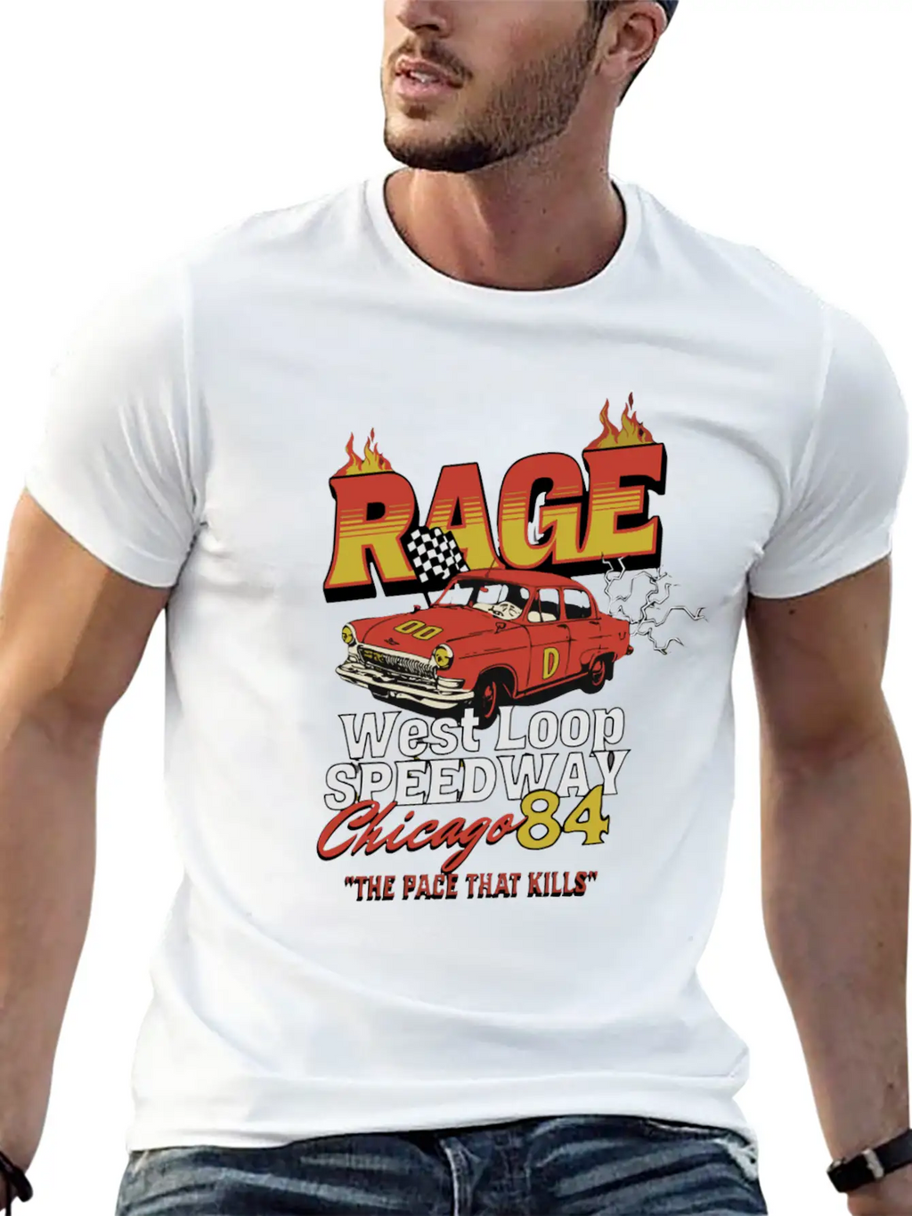 RAGE 84 Stylish Everyday T-Shirt – Unisex Basic Cotton Tee