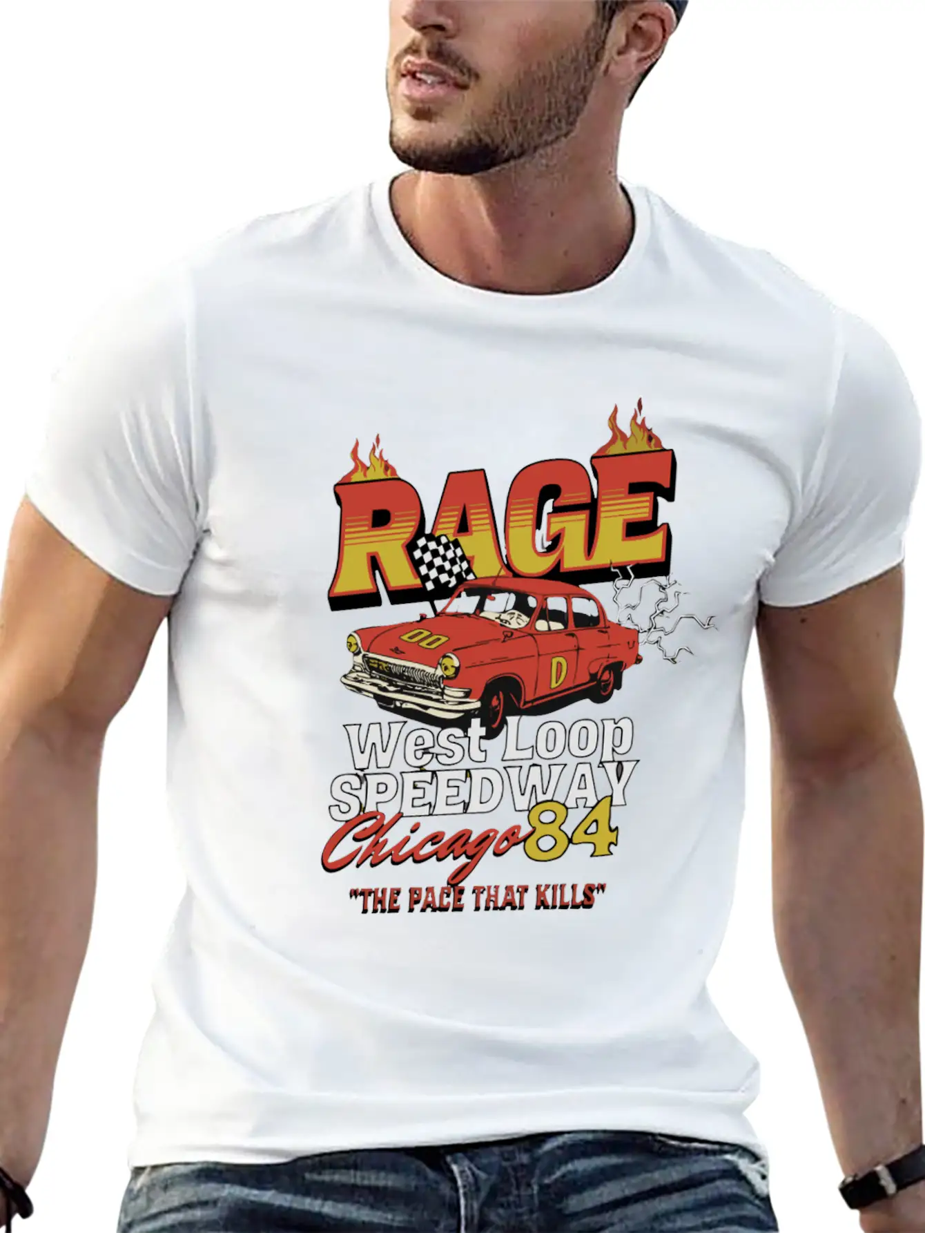 RAGE 84 Stylish Everyday T-Shirt – Unisex Basic Cotton Tee