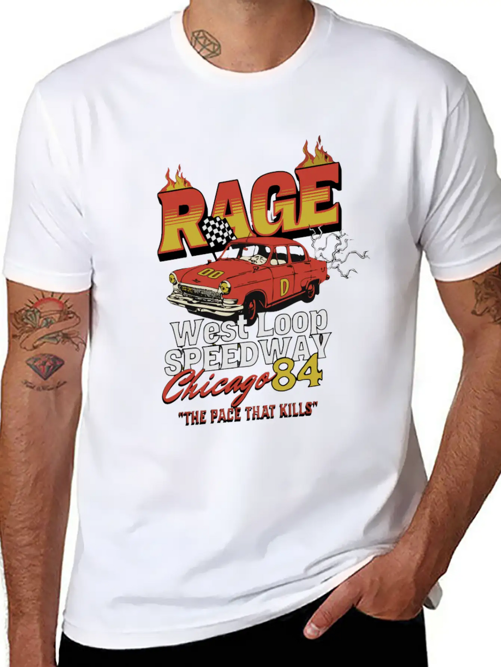 RAGE 84 Stylish Everyday T-Shirt – Unisex Basic Cotton Tee