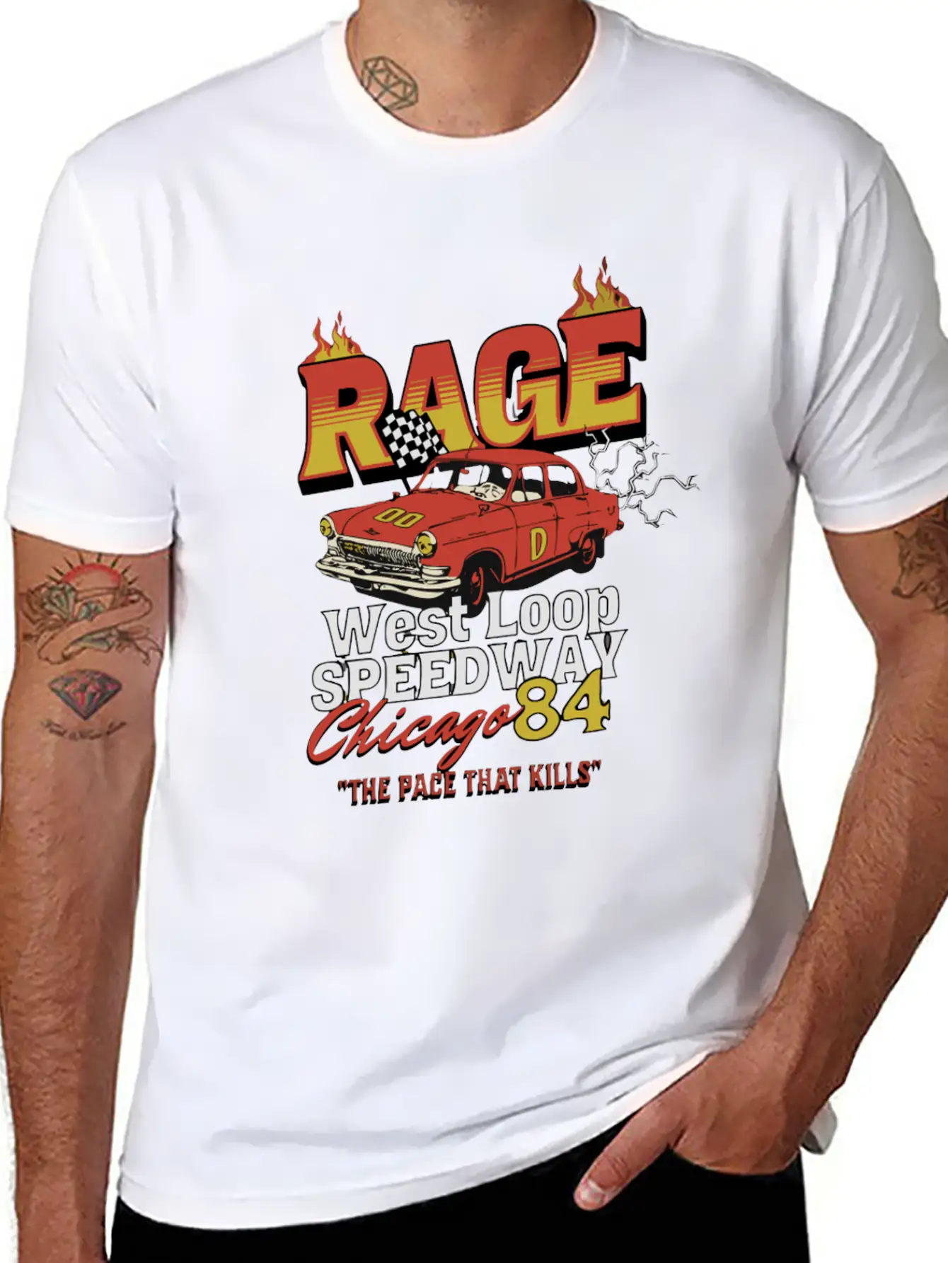RAGE 84 Stylish Everyday T-Shirt – Unisex Basic Cotton Tee