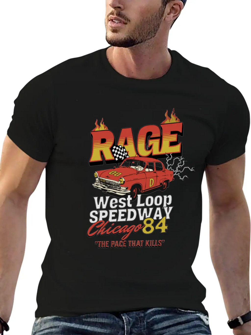 RAGE 84 Stylish Everyday T-Shirt – Unisex Basic Cotton Tee
