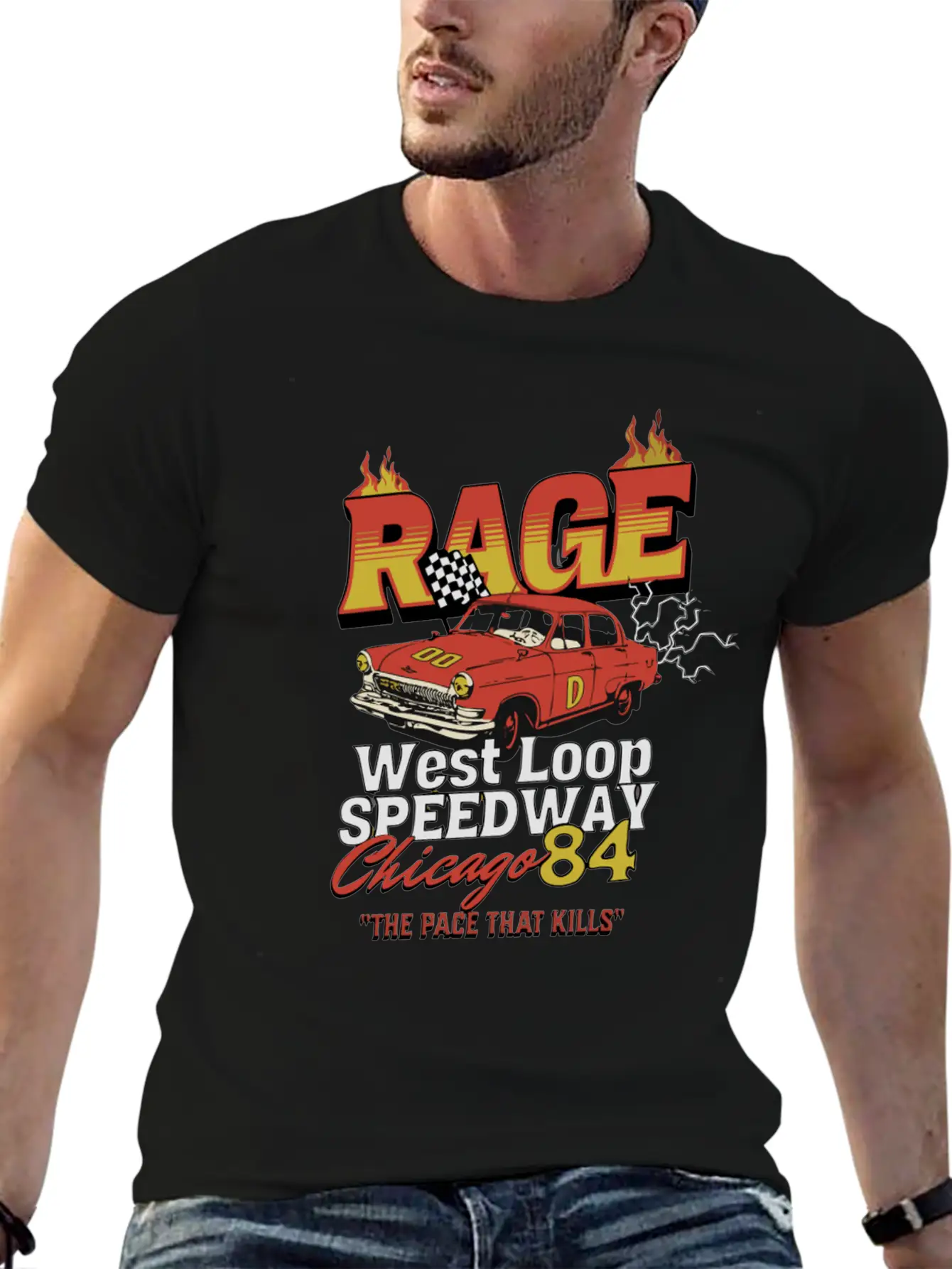 RAGE 84 Stylish Everyday T-Shirt – Unisex Basic Cotton Tee