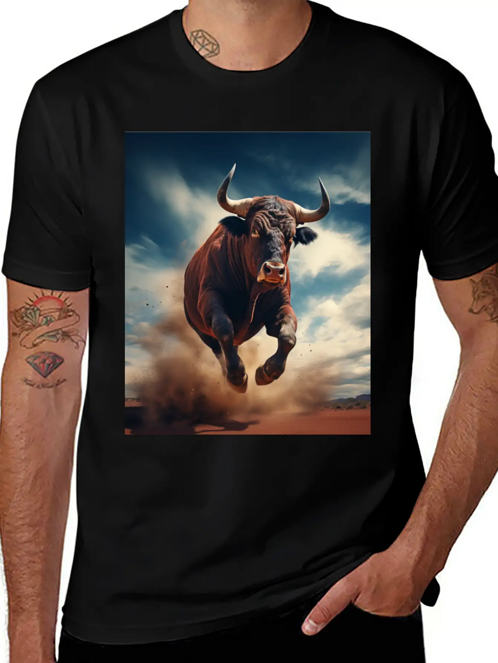 Raging Bull Charging Unisex Casual T-Shirt – Clean Design For Daily Comfort