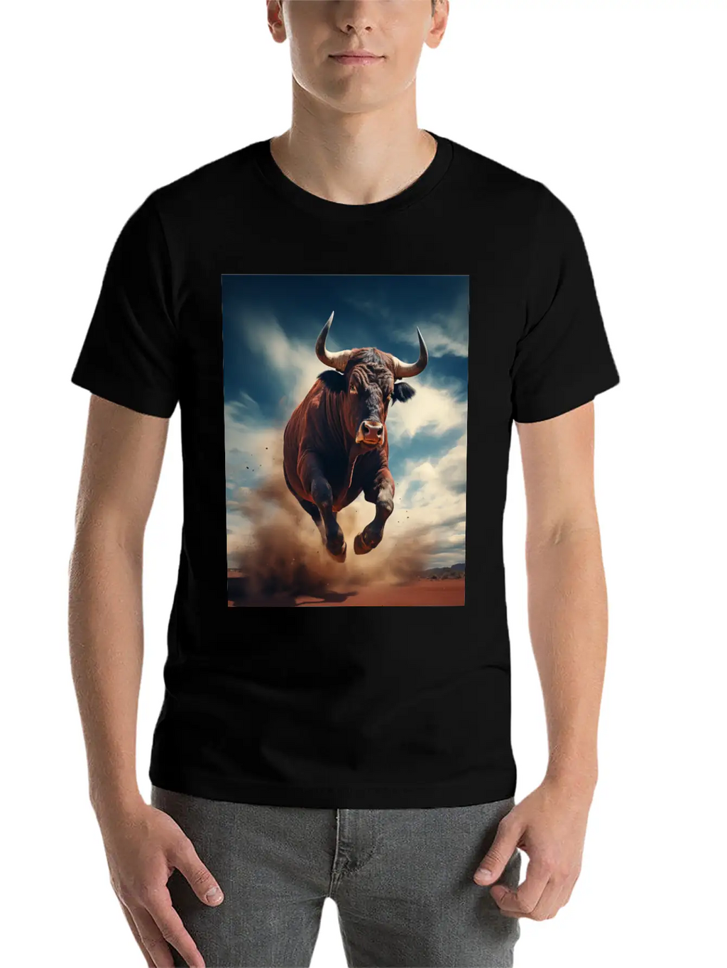 Raging Bull Charging Unisex Casual T-Shirt – Clean Design For Daily Comfort
