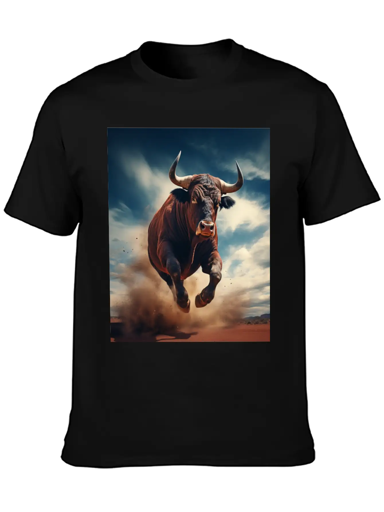 Raging Bull Charging Unisex Casual T-Shirt – Clean Design For Daily Comfort