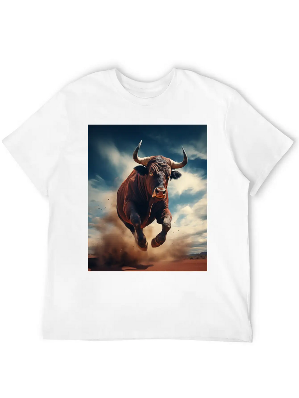 Raging Bull Charging Unisex Casual T-Shirt – Clean Design For Daily Comfort