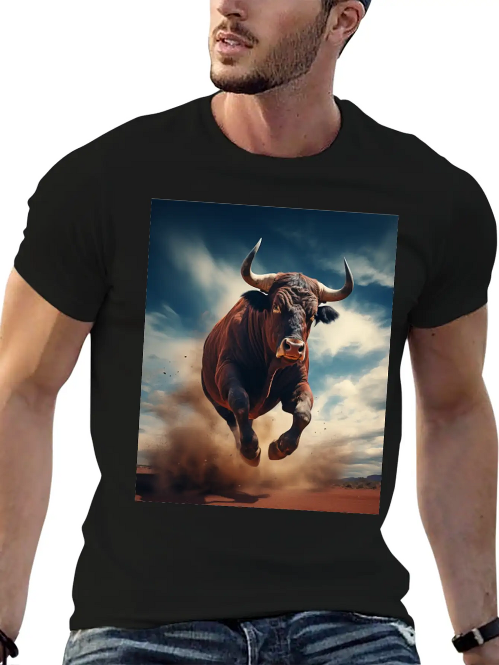 Raging Bull Charging Unisex Casual T-Shirt – Clean Design For Daily Comfort