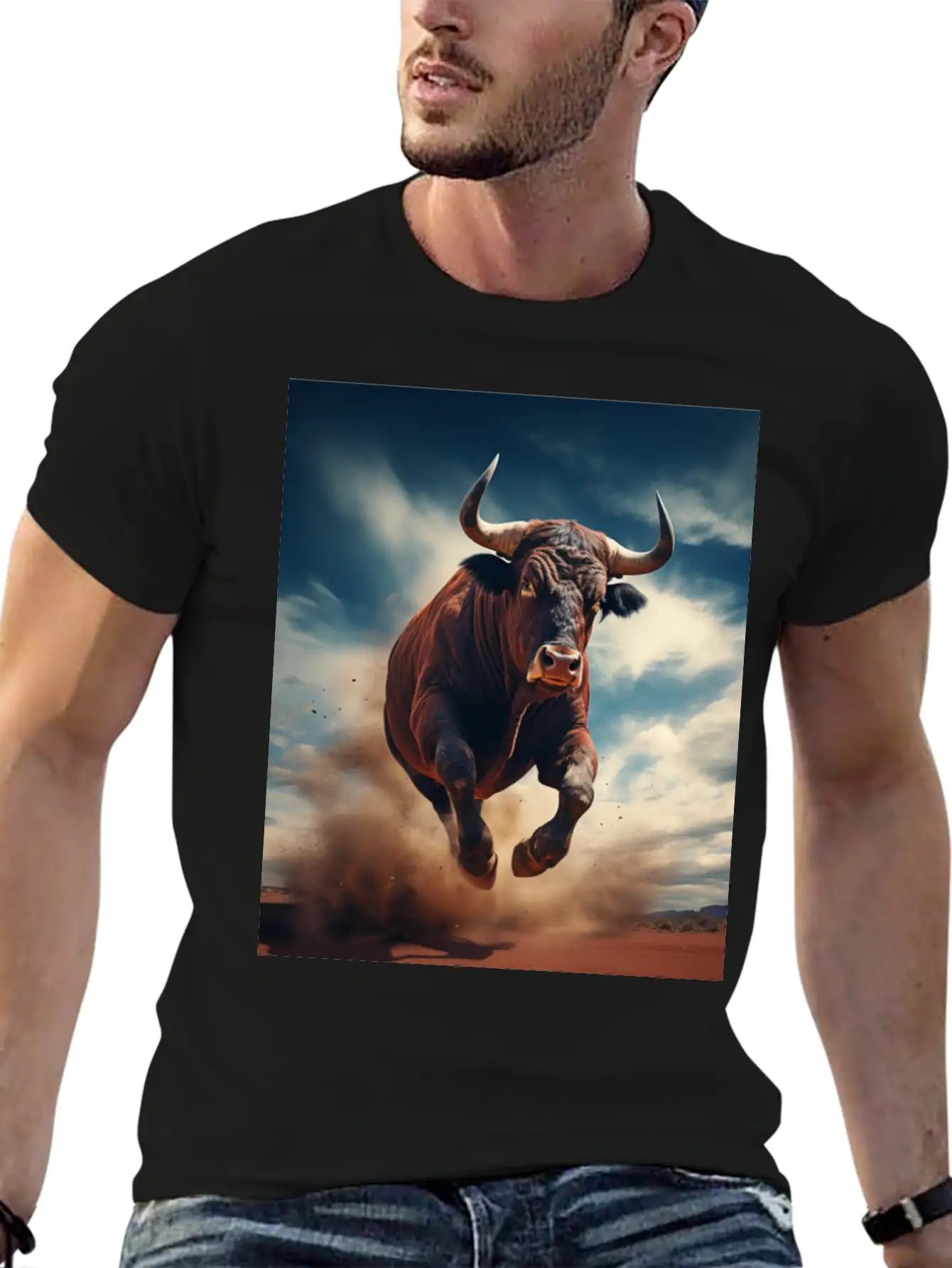 Raging Bull Charging Unisex Casual T-Shirt – Clean Design For Daily Comfort