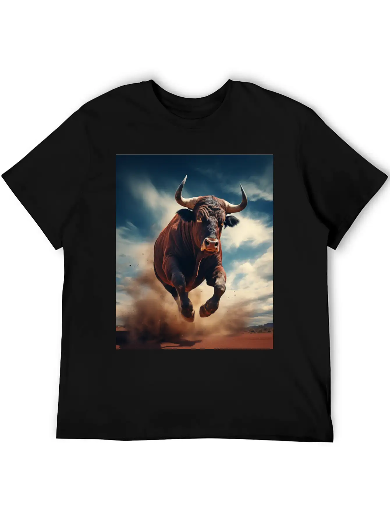 Raging Bull Charging Unisex Casual T-Shirt – Clean Design For Daily Comfort