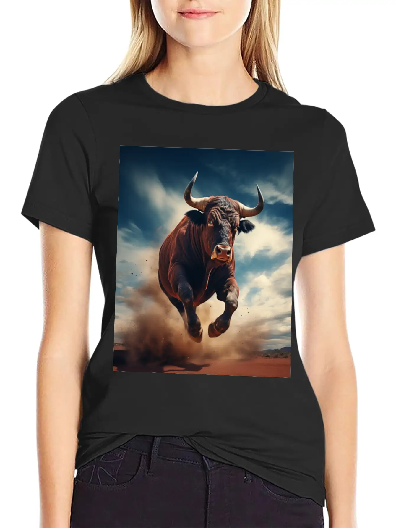 Raging Bull Charging Unisex Casual T-Shirt – Clean Design For Daily Comfort