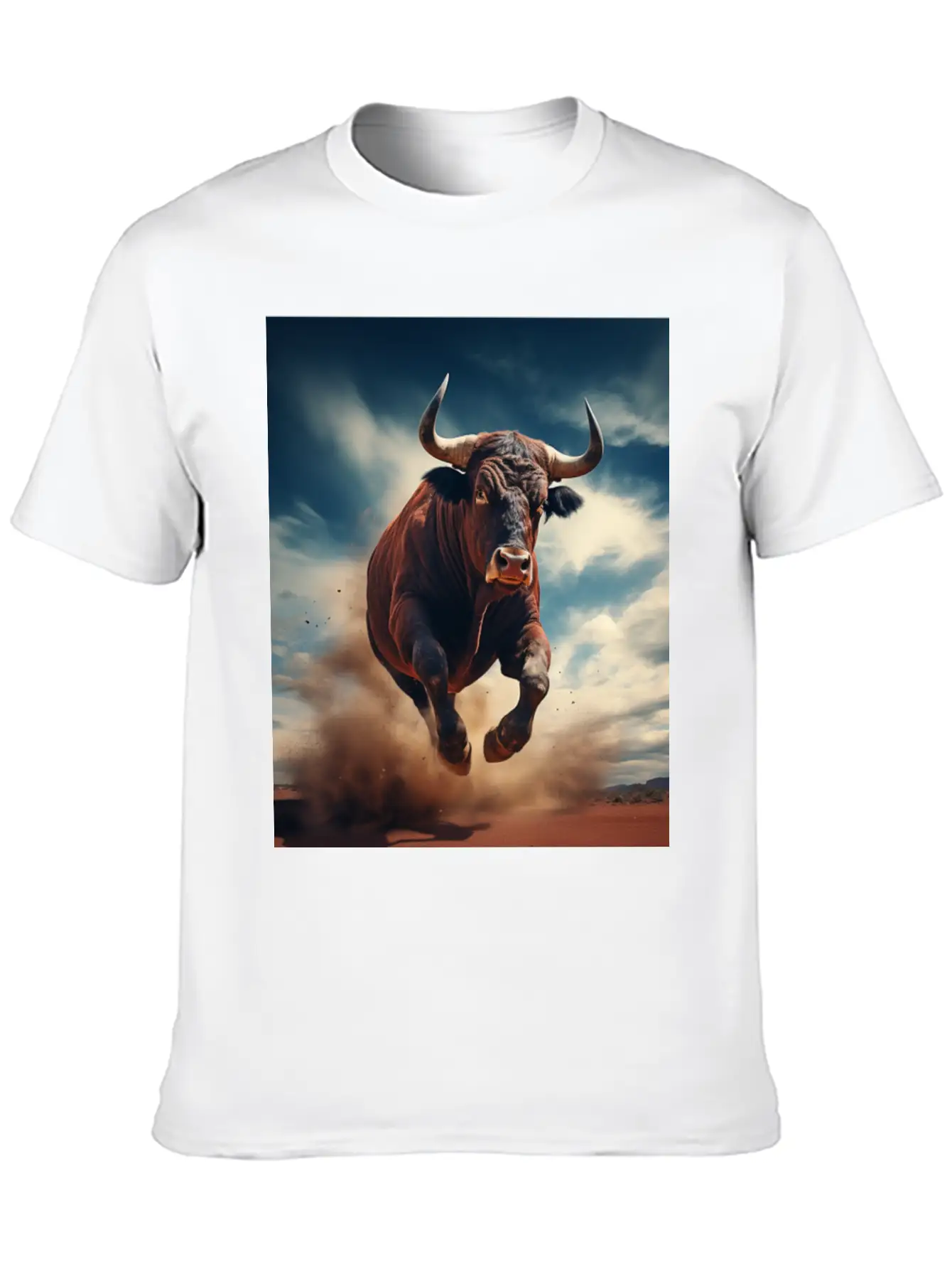 Raging Bull Charging Unisex Casual T-Shirt – Clean Design For Daily Comfort