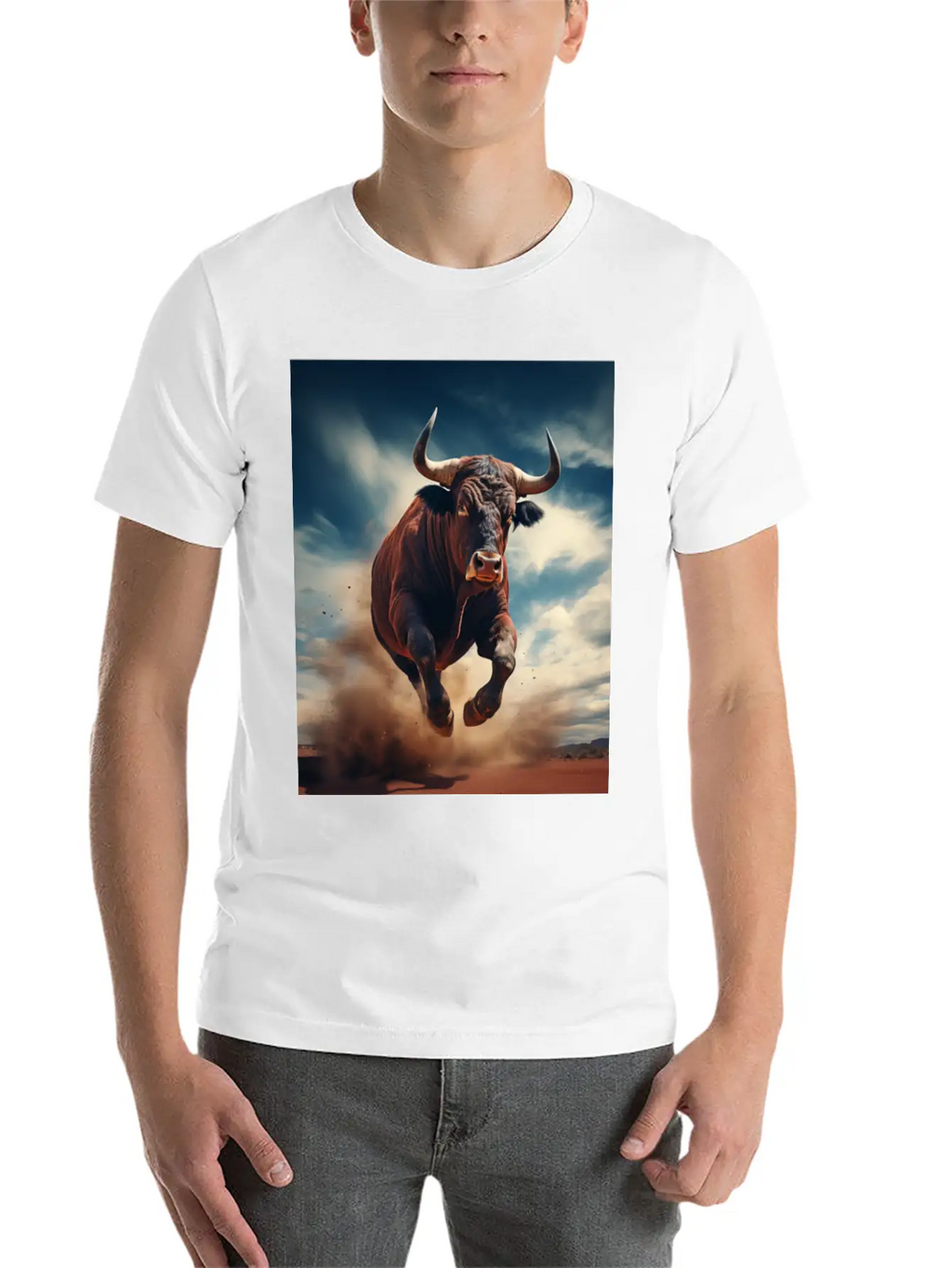 Raging Bull Charging Unisex Casual T-Shirt – Clean Design For Daily Comfort