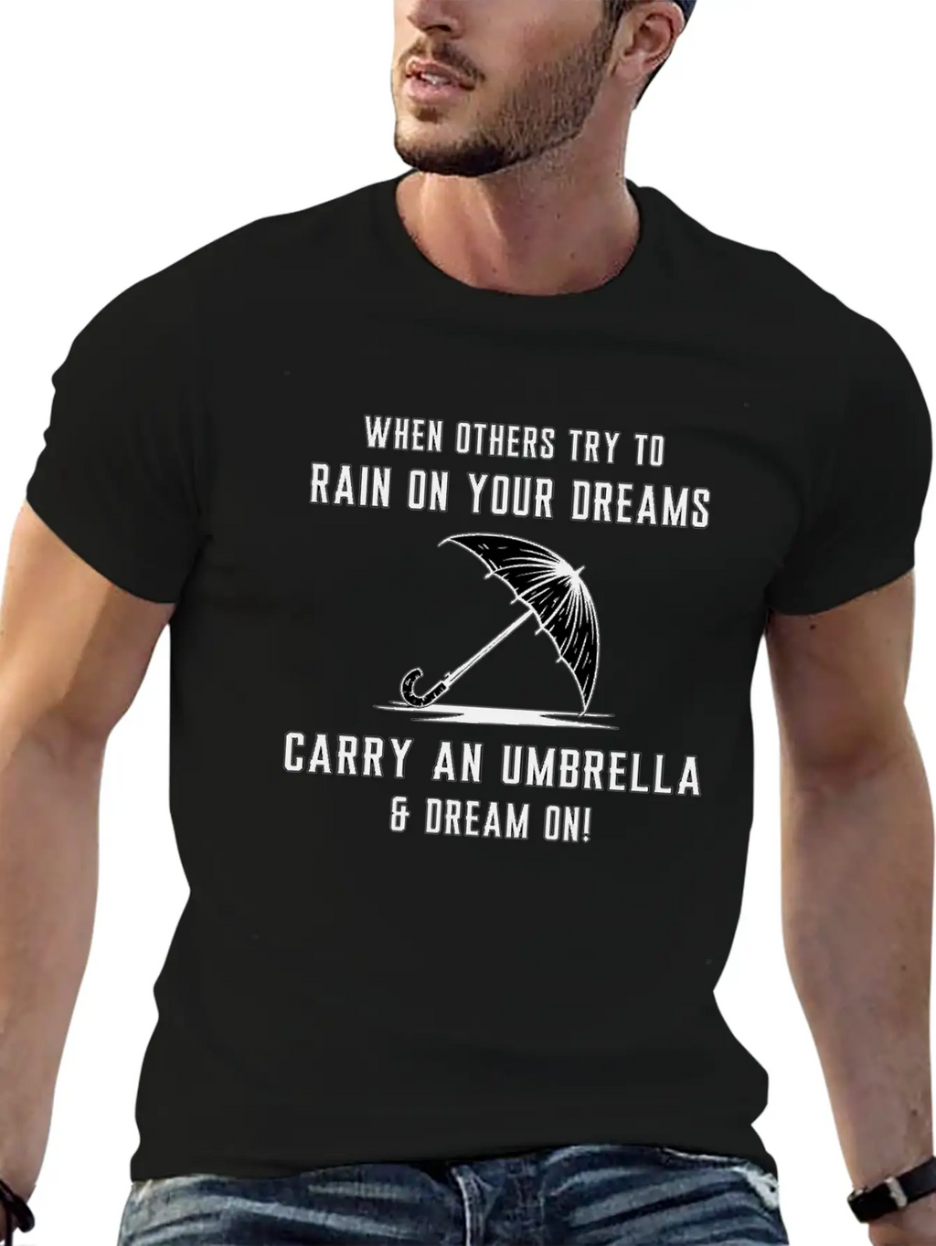 Rain Cloud Raindrop Umbrella Weather Rainy Gift Classic Cotton Tee – Unisex Comfort For Any Season