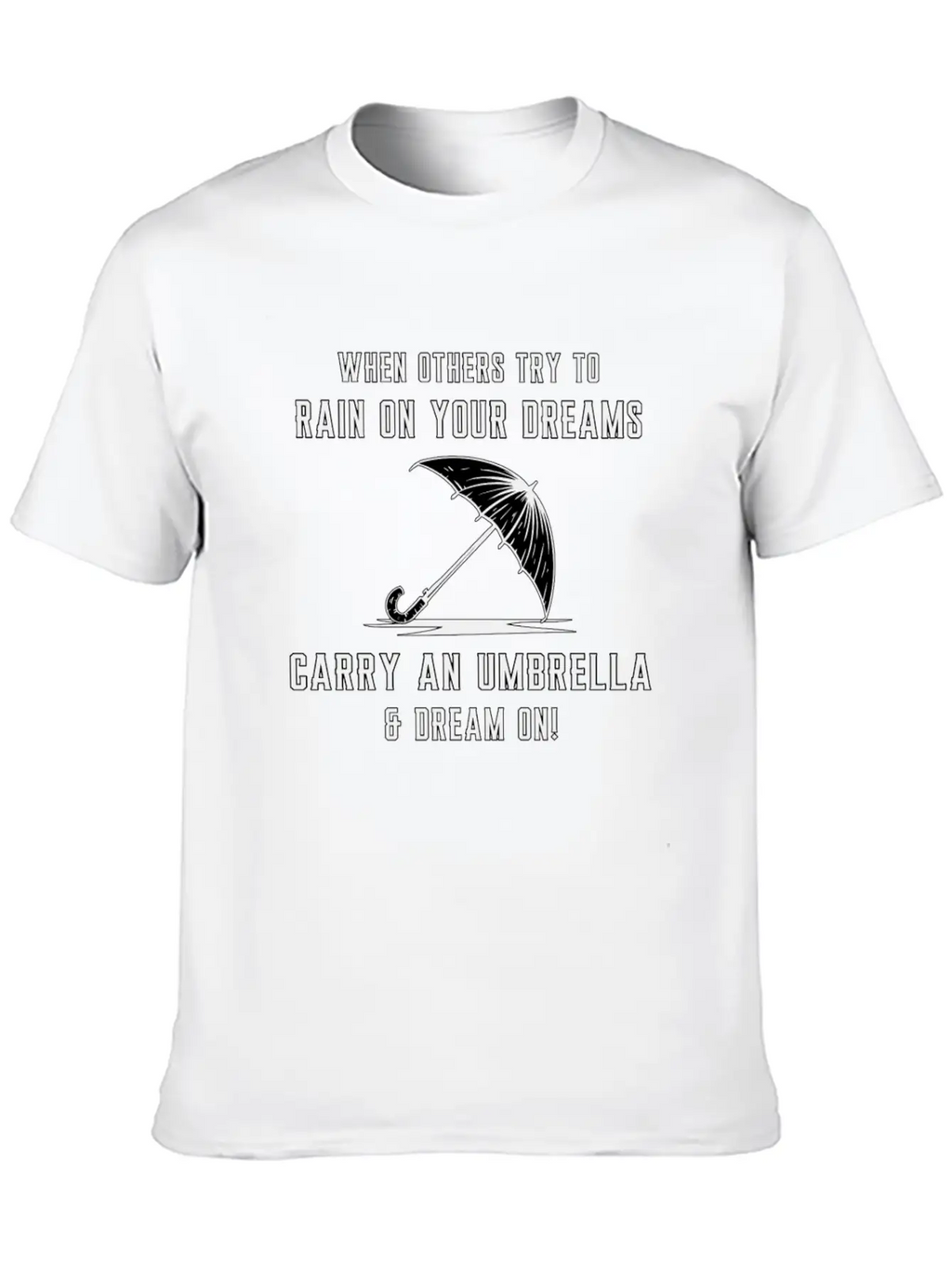 Rain Cloud Raindrop Umbrella Weather Rainy Gift Classic Cotton Tee – Unisex Comfort For Any Season