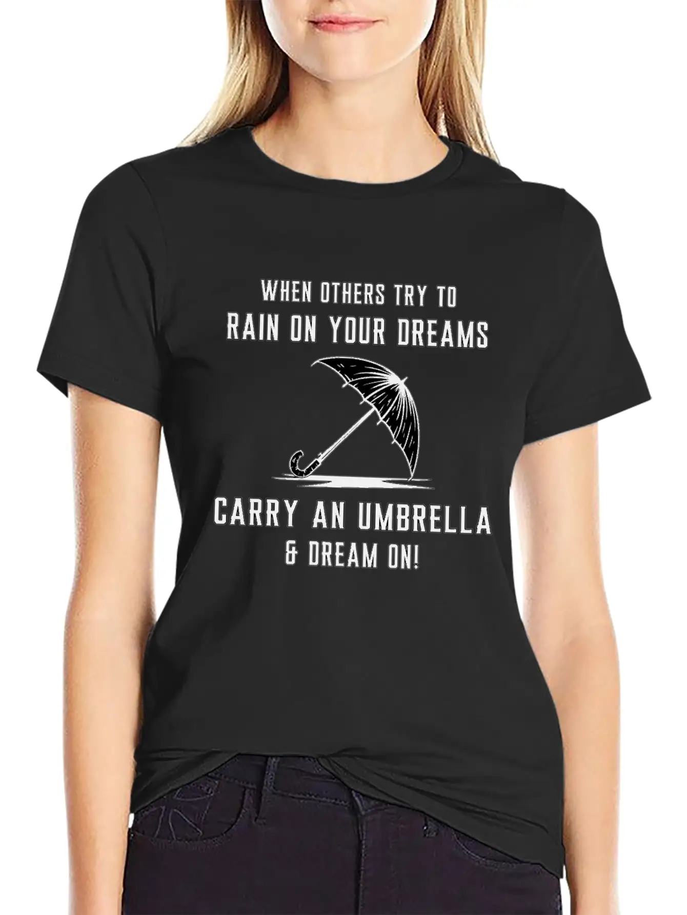 Rain Cloud Raindrop Umbrella Weather Rainy Gift Classic Cotton Tee – Unisex Comfort For Any Season