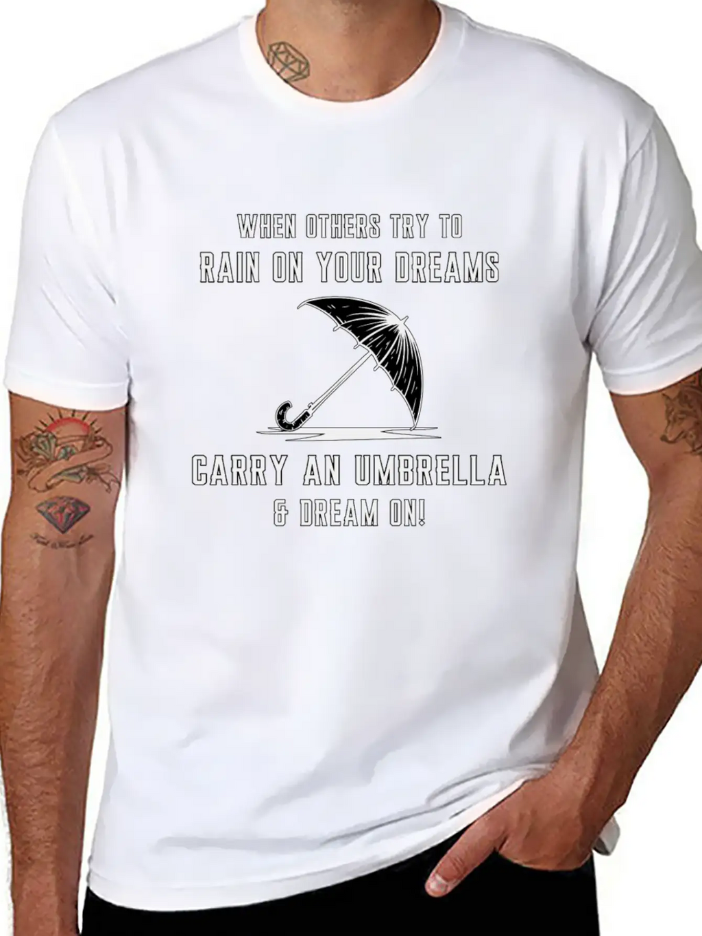 Rain Cloud Raindrop Umbrella Weather Rainy Gift Unisex Casual T-Shirt – Clean Design For Daily Comfort