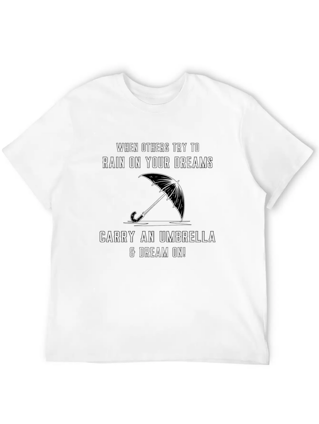 Rain Cloud Raindrop Umbrella Weather Rainy Gift Unisex Casual T-Shirt – Clean Design For Daily Comfort