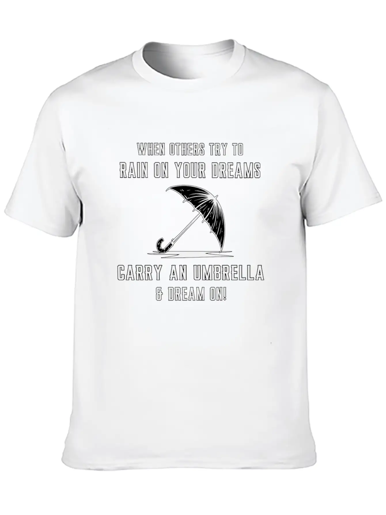 Rain Cloud Raindrop Umbrella Weather Rainy Gift Unisex Casual T-Shirt – Clean Design For Daily Comfort