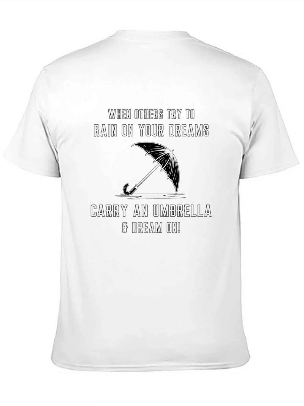 Rain Cloud Raindrop Umbrella Weather Rainy Gift Unisex Casual T-Shirt – Clean Design For Daily Comfort