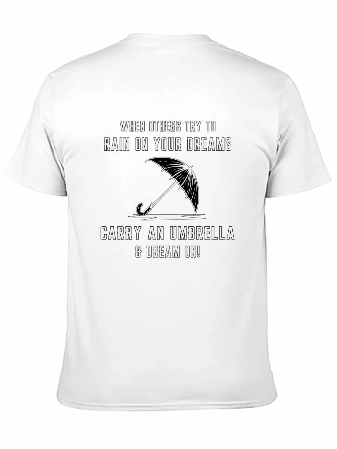 Rain Cloud Raindrop Umbrella Weather Rainy Gift Unisex Casual T-Shirt – Clean Design For Daily Comfort