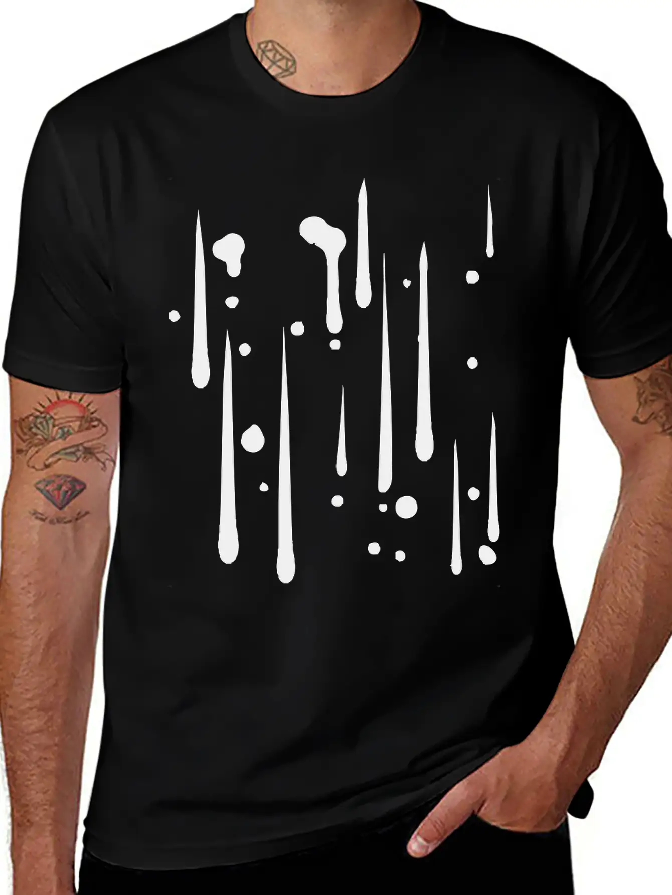 Rain Drop Graffiti Spray Cool Hold Sweating Hot Wa Classic Cotton Tee – Unisex Comfort For Any Season
