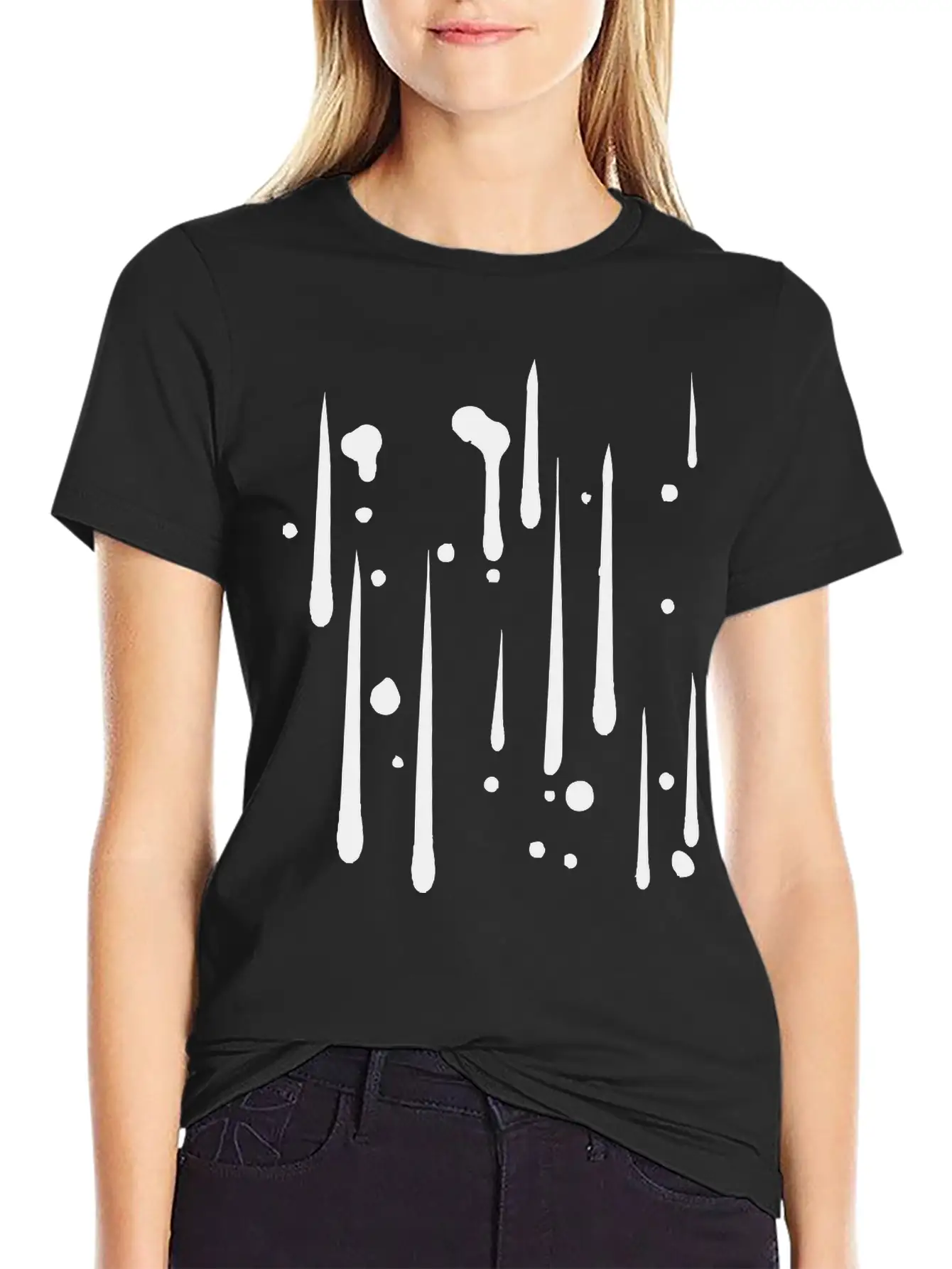 Rain Drop Graffiti Spray Cool Hold Sweating Hot Wa Classic Cotton Tee – Unisex Comfort For Any Season