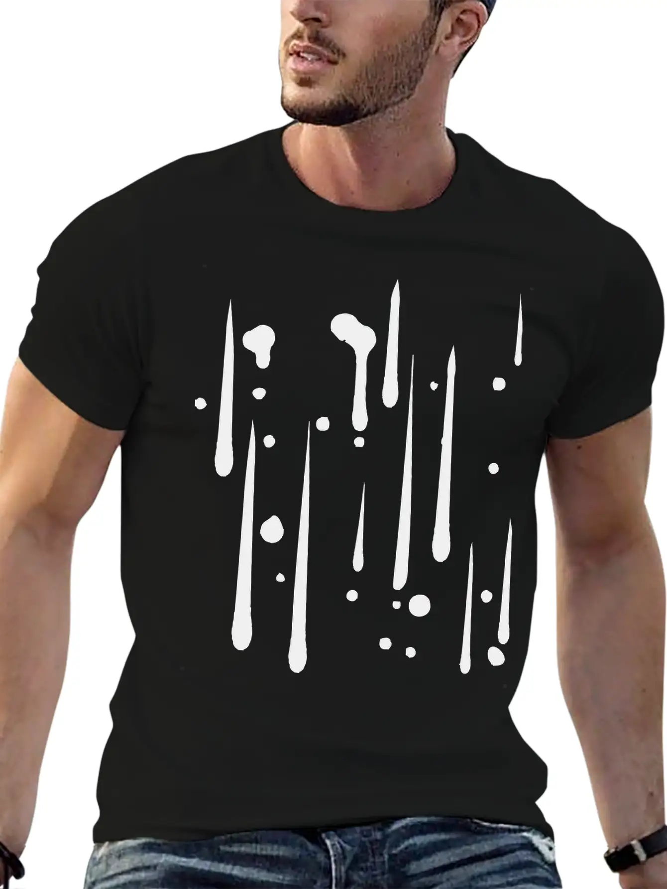 Rain Drop Graffiti Spray Cool Hold Sweating Hot Wa Classic Cotton Tee – Unisex Comfort For Any Season